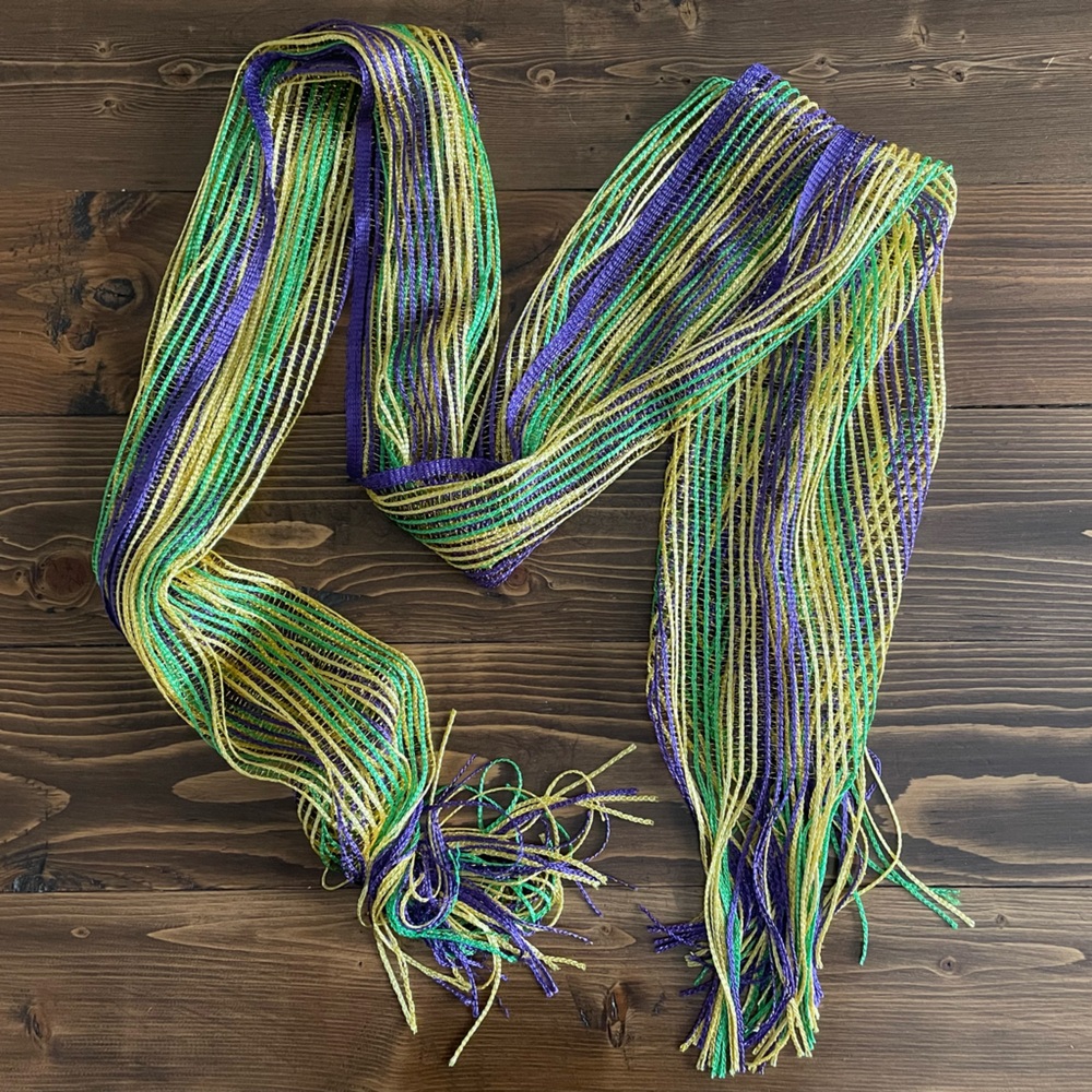 Mardi Gras Scarf 💜💛💚